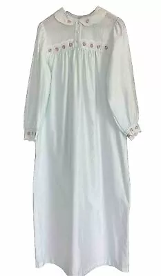  Vintage Barbizon Cuddleskin Nightgown Long Gown L/S Slippery Satin Med • $35