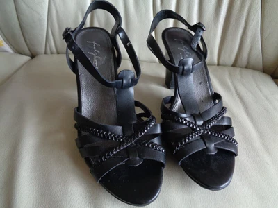 £1.99 • Buy M&s Footglove Size 6 Wider Fit Black Slingback Sandals