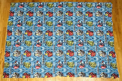 MARVEL AVENGERS TWIN FLAT TOP SOFT BED SHEET Thor Hulk Iron Man Captain America • $16.99