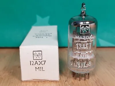 Single Mazda 12AX7 ECC83 NOS NIB Chrome Plate 1958 Vacuum Tube • $200