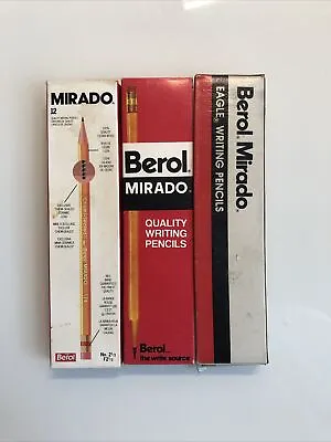 £10.92 • Buy Vintage Berol Mirado Quality Writing Pencils 174 Writing Pencils LOT