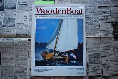 WoodenBoat Magazine  Tack-and-Tape Construction  Nov / Dec 1988 No. 85 M-058 • $16.32