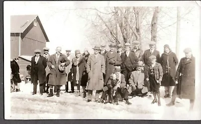 Vintage Photograph 1930 Men's Women's Hat Fashion Dog/puppy California Old Photo • $6