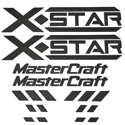 MasterCraft Boat Raised Decals 7501591 | X Star Black (10 PC Kit) • $1022.61