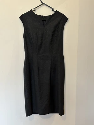 $29 • Buy John Lewis, Grey W/h White Fleck Wool Blend Pencil Dress, Size 12