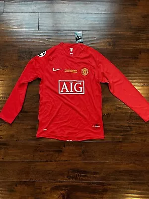 Retro Ronaldo 2008 UCL Final Manchester United Jersey - Mens L • $59.99