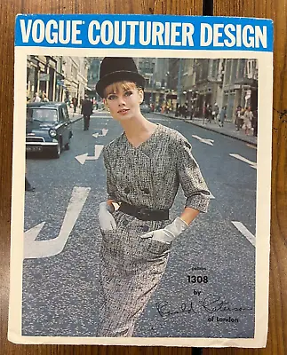 Vintage 1967 Vogue Couturier Design Ronald Paternal Of London Pattern 1592 FF • $24