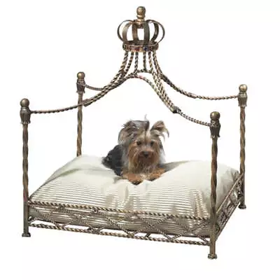 Delamere Design Antique Gold Dog Bed • $449