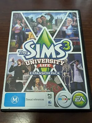 The Sims 3: University Life Expansion Pack For PC (PAL) - Free Post • $8.95