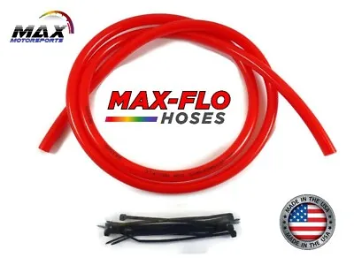 4'ft Fuel Line  1/4  ID X 3/8  OD BRIGHT RED POLYURETHANE Gas Hose Tubing Mower • $10.95