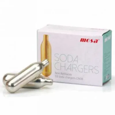 Pack 10 CO2 Cartridge Soda Chargers 8g Bulb Brew Beer Natural Gas Non-Threaded • £9.49