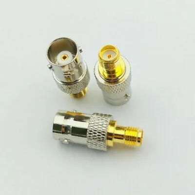 BNC Female To SMA Female Adapter Radio Coaxial Converter Antenna Jack WiFi CCTV • £3.30