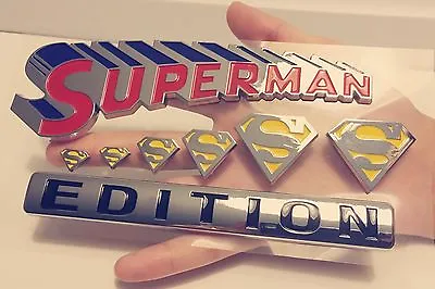 100% Superman Family Edition Truck Sign Emblem Logo Decal Sign Fit All Cars • $43.46