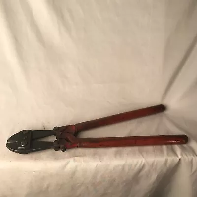 Vintage 18  H K P No. 0 Bolt Cutters 5/16  H.K. Porter Red Black 090M • $19.99