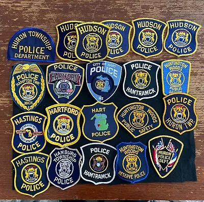 Vintage Obsolete State Of Michigan Police Patches Mixed  Lot Of 20. Item 228 • $13.29