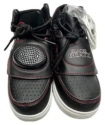 Shoe Beatz Kids Red And Black Style With An Integrated Bluetooth Speaker Size 2 • $20.36