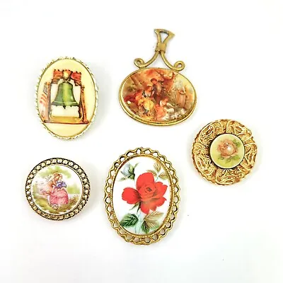 Vintage Brooch Pendant Scarf Clip Lot. 2 Are Marked West Germany • $10.99