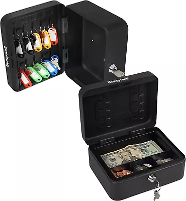 - 6111 Convertible Steel Cash And Security Box With Key Lock Black • $29.73