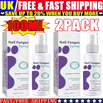 2X Medinail Fungus Repair Spray For FootNail Soft Nail Fungus Treatment 100ML • £3.59