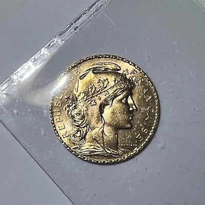 1911 France 20 Francs Gold Coin In Sealed Sleeve Great Condition • $500