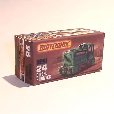 Matchbox Lesney Superfast 24 F Diesel Shunter Engine K Style Repro Box • $8.99