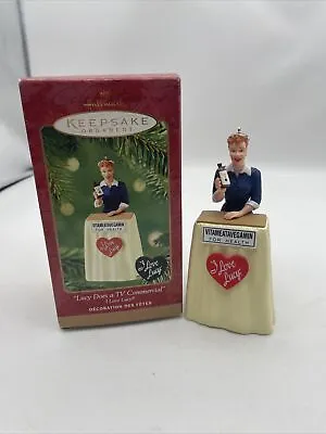 Hallmark Lucy Does A TV Commercial Christmas Ornament I Love Lucy 2001  W Box • $12.99