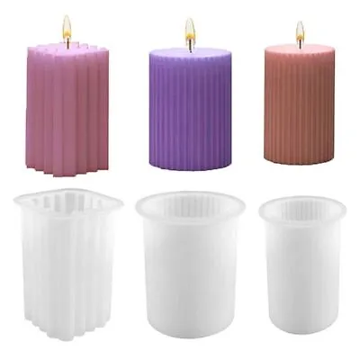 £5.37 • Buy DIY Perfume Soap Candle Making Silicone Wax Geometric Shape Candle Mould