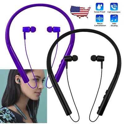 Sport Neckband Earpiece Noise Canceling Wireless Bluetooth Headphones For Phones • $16.91