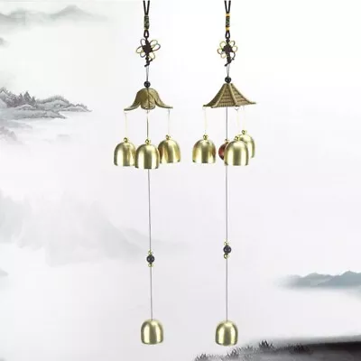 Wind Chime 3 Bells Outdoor Spare Parts Accessories Alloy+Plastic Bagua • $15.05