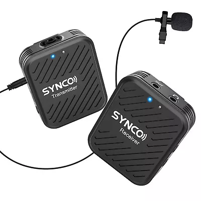 Wireless Lavalier Microphone SYNCO G1(A1) 2.4G System Lapel Mic For Camera DSLR • £29.99