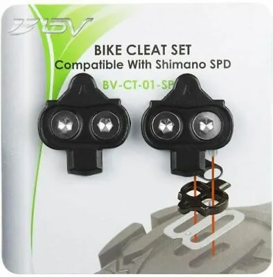 BV Bike Cleat Set Compatible W Shimano SPD- Spinning Cycling Mountain *NEW* • $10.99