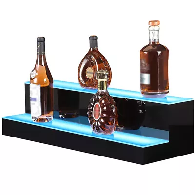 16/20/24/30/40/60in LED Back Bar Liquor Display Shelves Wine Racks Bottle Holder • $309.95