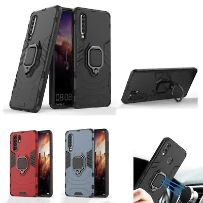 For Huawei Y9 Prime 2019 P20 P30 Lite Magnetic Holder Armor Hybrid Case Cover • $16.99