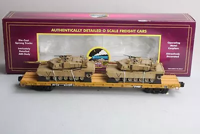 MTH 20-90402C O TTX 60' Flat Car Set W/M1a Tank Loads #93124 LN/Box • $147.99