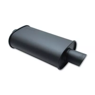 Vibrant 1147 STREETPOWER Flat Black Oval Muffler 3 In. Inlet W/5 In. Tip • $159.99