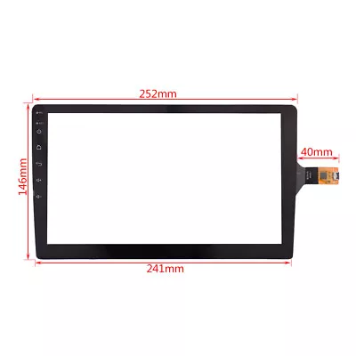 10.1 Inch 6 Pin I2C Capacitive Digitizer Touch Screen 252*147mm For Car GPS • $14.99