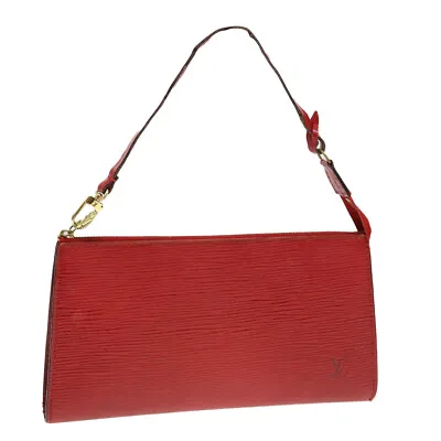 LOUIS VUITTON Epi Pochette Accessoires Pouch Vintage Red M52947 LV Auth Ar9255B • $221.40