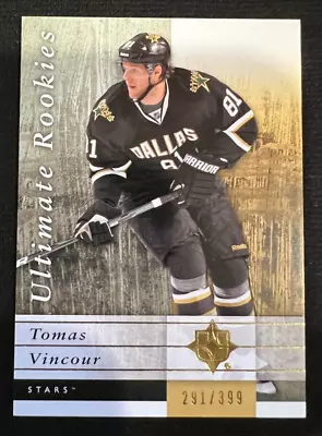 TOMAS VINCOUR Stars 2011-12 Ultimate Collection #110 Rookie Card RC NHL #291/399 • $2.39