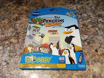 Bugsby Reading System  The Penguins Of Madagascar  [Brand New Book & Cartridge] • $28
