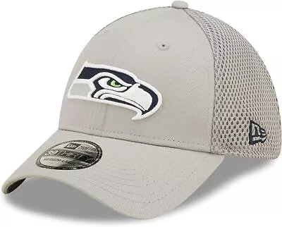 SEATTLE SEAHAWKS NFL New Era 39THIRTY Hat Grayed Out Neo Flex Fit L/XL NWT $32 • $26.59