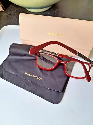 Karen Millen Spectacles Eyewear Glasses Km123 30776265 Uk. Fab + Case Etc. • £29.95