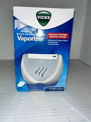 Vicks Waterless Tabletop Menthol Vaporizer + 5 Replacement Scent Pads Nightlight • $19.77