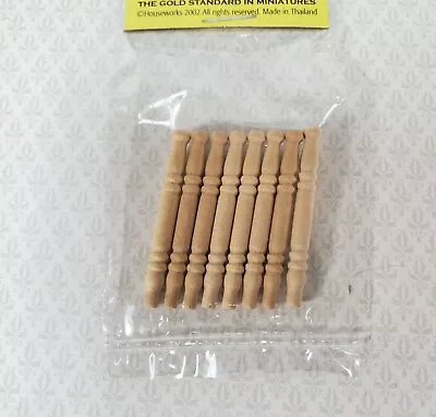 Dollhouse Chair Legs Spindles Small Wood For Building X8 1:12 Scale 1 3/8  Long • $5.70