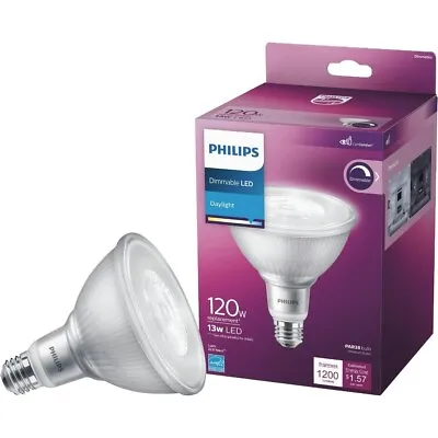 Philips Dimmable LED Bulb LED 120W Equiv PAR38 Daylight Indoor Outdoor • $13.99
