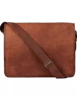 RusticTown Artisian Leather Messenger Bag Crossbody Laptop Satchel (15 Inch) • $4.25