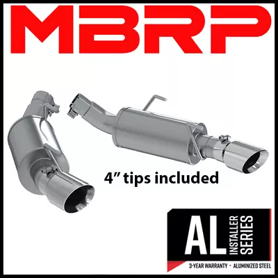 MBRP Dual Muffler Axle Back Exhaust System 2005-2010 Ford Mustang GT 4.6L 5.4L • $309.99