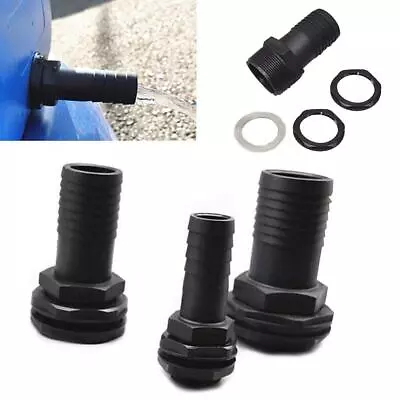 Water Butt Tank Overflow Connector 1in +Washer & Nut Fits 1in Overflow Pipe UK • £4.43