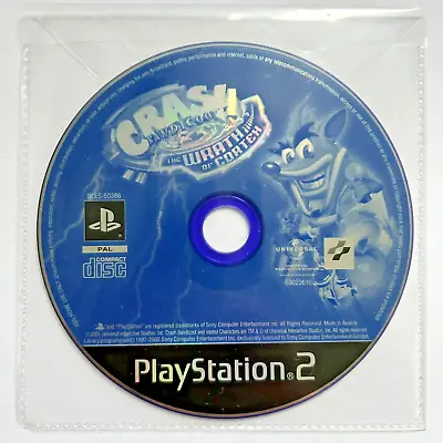 Crash Bandicoot The Wrath Of Cortex (PlayStation 2 2002) Disc Only PAL Tested • £6