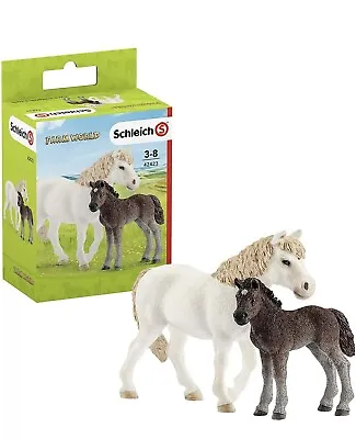 NEW Schleich 42423 Dartmoor Pony Mare And Exclusive Dartmoor Foal Playset Set • £15.49