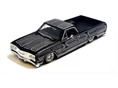 1965 Chevrolet El Camino Lowrider – Black 1:24 Scale Model - Maisto 32543BK • $36.95